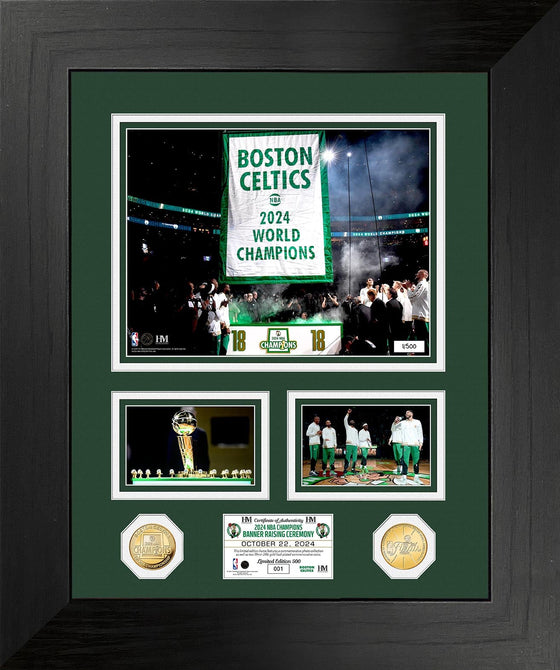 Boston Celtics 2024 NBA Championship Ticket Bronze Coin Marquee Photo Mint