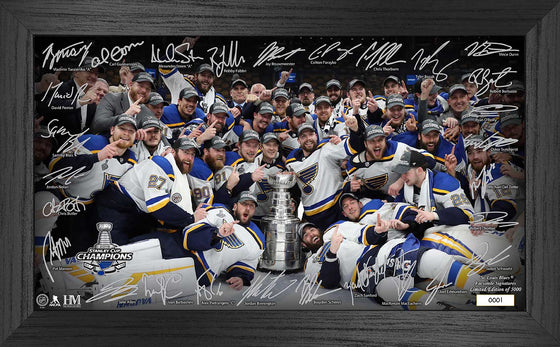 St. Louis Blues 2019 Stanley Cup Champions Signature Rink