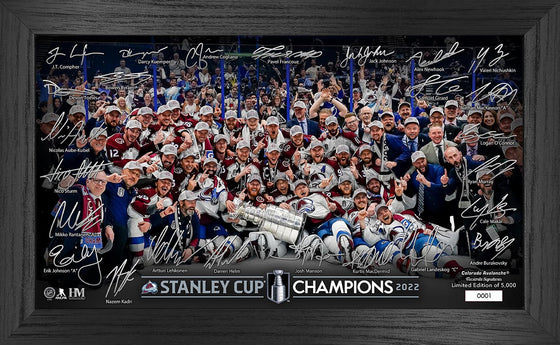 Colorado Avalanche 2022 Stanley Cup Final Champions Signature Rink