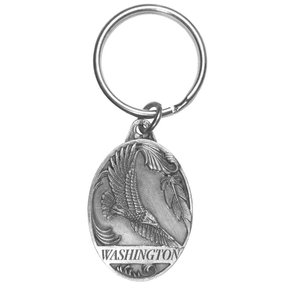 Washington Eagle Antiqued Keyring