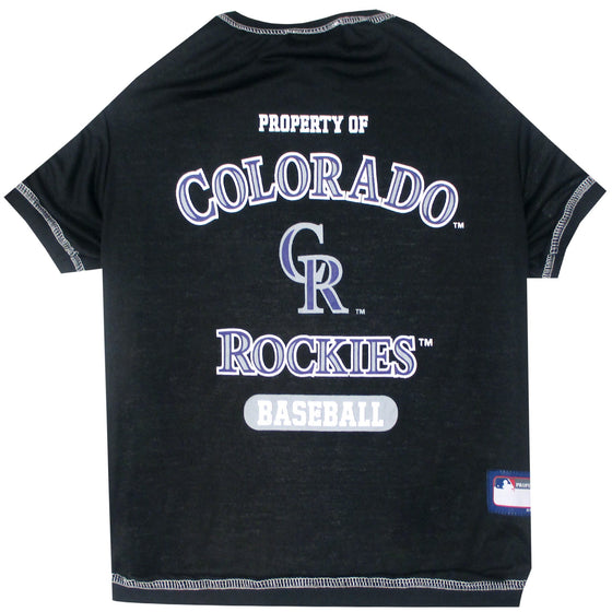 Colorado Rockies Dog Tee Shirt Pets First