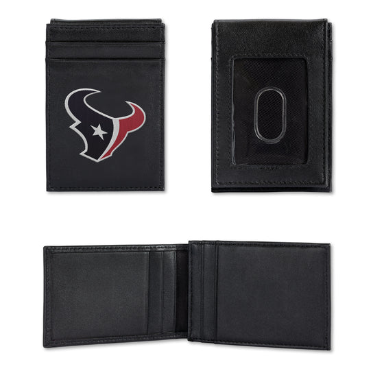 NFL Football Houston Texans  Embroidered Front Pocket Wallet - Slim/Light Weight - Great Gift Item