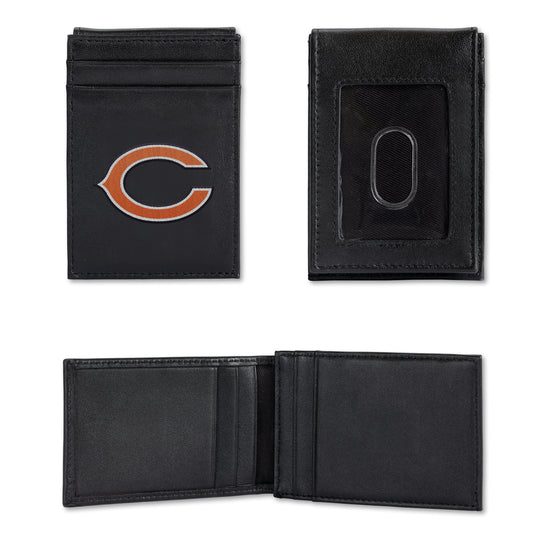 NFL Football Chicago Bears  Embroidered Front Pocket Wallet - Slim/Light Weight - Great Gift Item