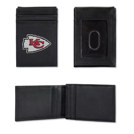 NFL Football Kansas City Chiefs  Embroidered Front Pocket Wallet - Slim/Light Weight - Great Gift Item