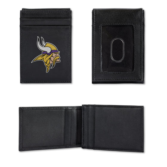 NFL Football Minnesota Vikings  Embroidered Front Pocket Wallet - Slim/Light Weight - Great Gift Item