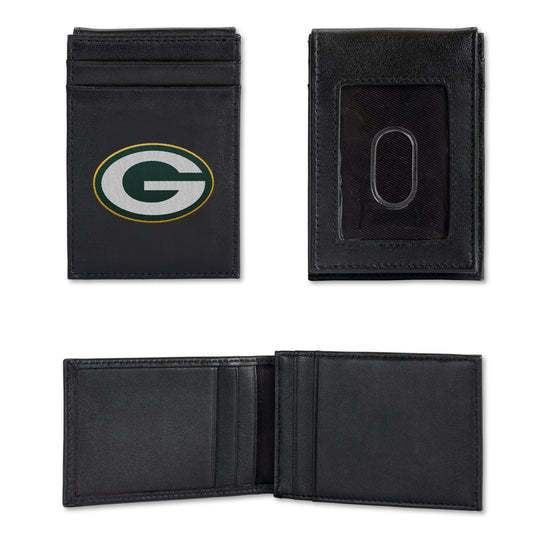 NFL Football Green Bay Packers  Embroidered Front Pocket Wallet - Slim/Light Weight - Great Gift Item