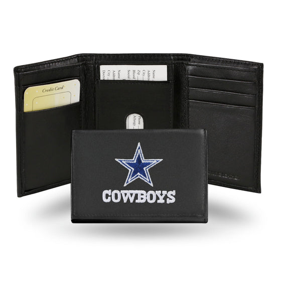 Dallas Cowboys Embroidered Leather Tri-Fold Wallet (CDG)