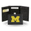 Michigan Wolverines Embroidered Leather Tri-Fold Wallet (CDG)