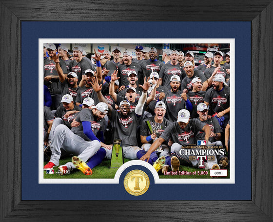 Texas Rangers ALCS Champs Celebration Bronze Coin Photo Mint