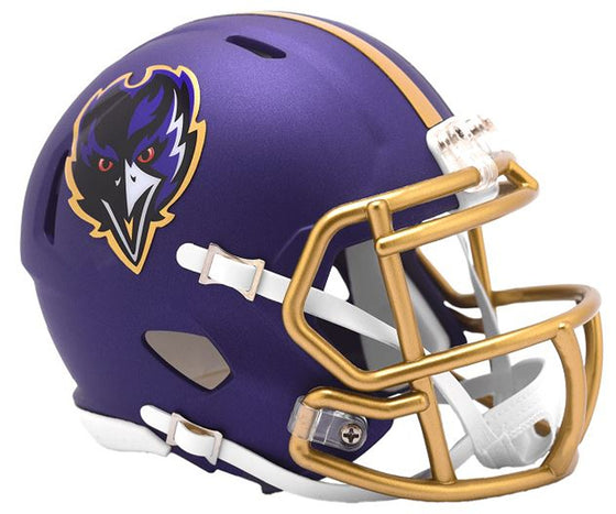 Baltimore Ravens (2024) Alternate Riddell Speed Mini Helmet