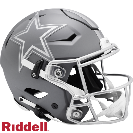 Dallas Cowboys Helmet Riddell Authentic Full Size SpeedFlex Style Slate Alternate