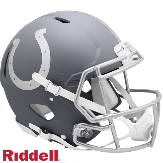 Indianapolis Colts Helmet Riddell Authentic Full Size Speed Style Slate Alternate