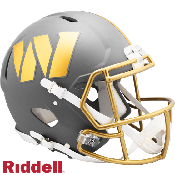 Washington Commanders Helmet Riddell Authentic Full Size Speed Style Slate Alternate