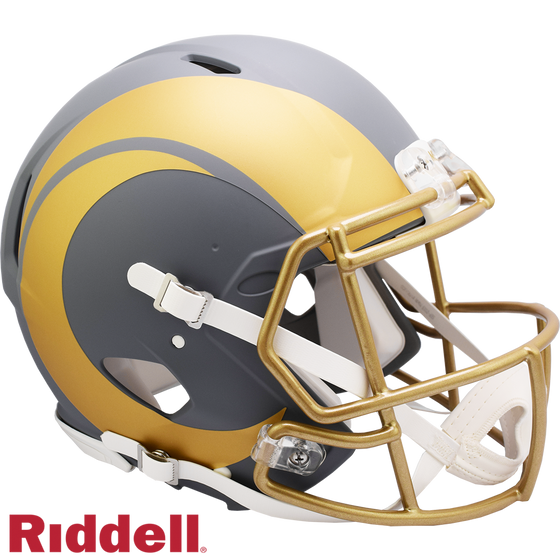 Los Angeles Rams Helmet Riddell Authentic Full Size Speed Style Slate Alternate