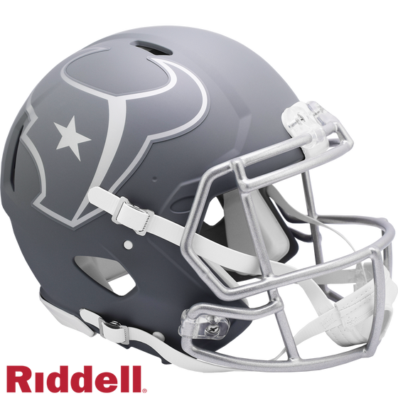 Houston Texans Helmet Riddell Authentic Full Size Speed Style Slate Alternate