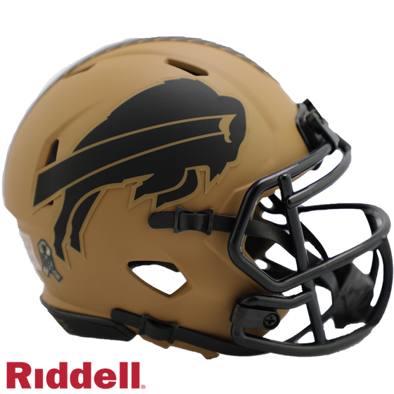 Buffalo Bills Helmet Riddell Replica Mini Speed Style Salute To Service 2023 - 757 Sports Collectibles