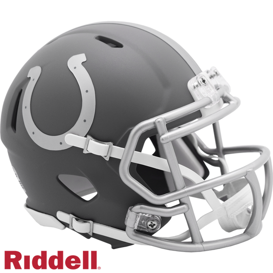 Indianapolis Colts Helmet Riddell Replica Mini Speed Style Slate Alternate