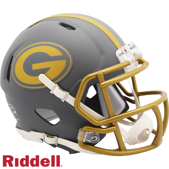 Green Bay Packers Helmet Riddell Replica Mini Speed Style Slate Alternate