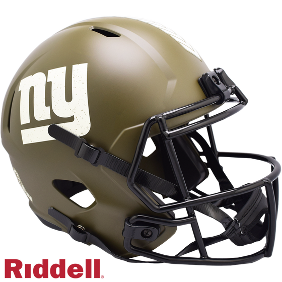 New York Giants Helmet Riddell Replica Full Size Speed Style Salute To Service