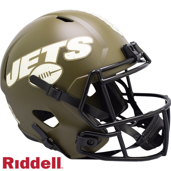 New York Jets Helmet Riddell Replica Full Size Speed Style Salute To Service