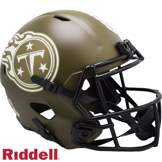 Tennessee Titans Helmet Riddell Replica Full Size Speed Style Salute To Service