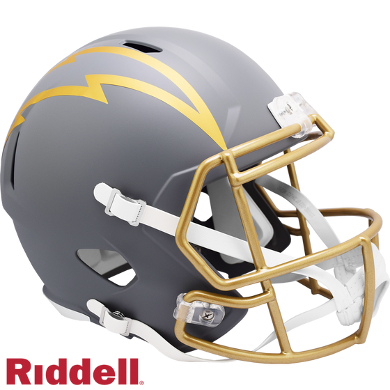 Los Angeles Chargers Helmet Riddell Replica Full Size Speed Style Slate Alternate