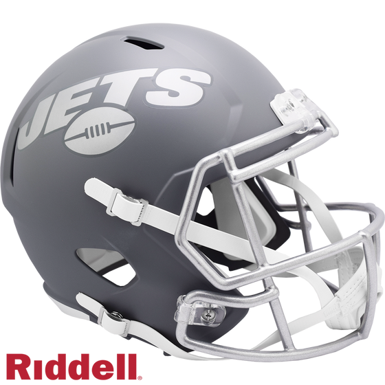 New York Jets Helmet Riddell Replica Full Size Speed Style Slate Alternate