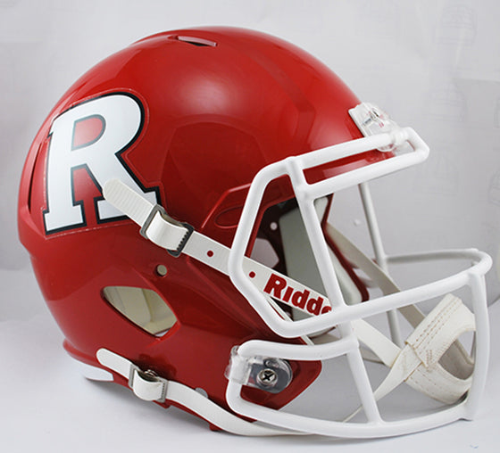 Rutgers Scarlet Knights Deluxe Replica Speed Helmet - Special Order