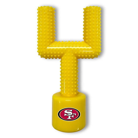 SAN FRANCISCO 49ERS HARD NYLON GOAL POST CHEW TOY