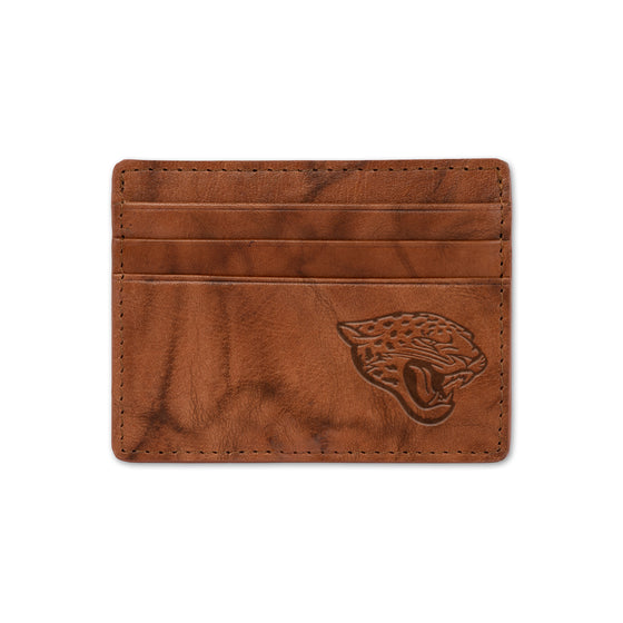 NFL Football Jacksonville Jaguars  Embossed Leather Credit Cart Wallet