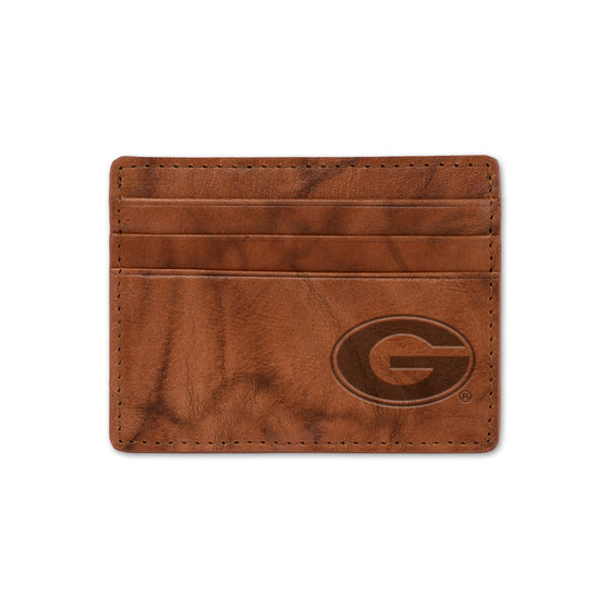 NCAA  Georgia Bulldogs  Embossed Leather Credit Cart Wallet