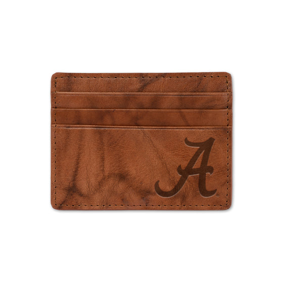 NCAA  Alabama Crimson Tide Standard Embossed Leather Credit Cart Wallet