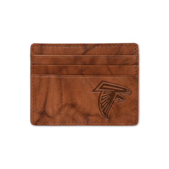 NFL Football Atlanta Falcons  Embossed Leather Credit Cart Wallet