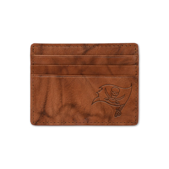 NFL Football Tampa Bay Buccaneers  Embossed Leather Credit Cart Wallet