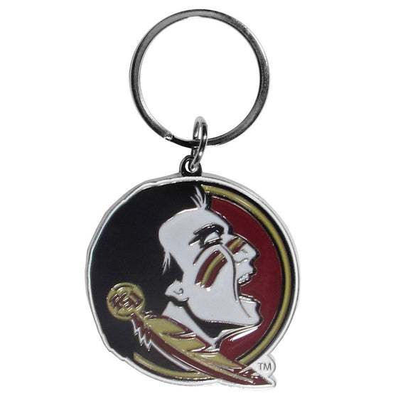 Florida State Seminoles Chrome Logo Cut Keychain