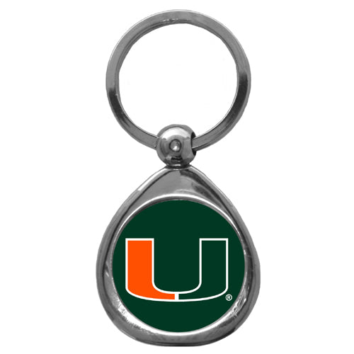 Miami Hurricanes Chrome Key Chain