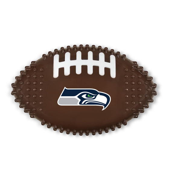 SEATTLE SEAHAWKS HARD NYLON FOOTBALL CHEW TOY