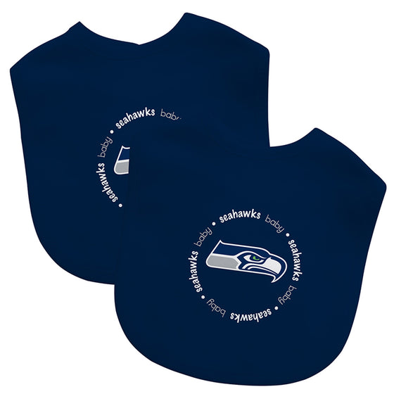 Seattle Seahawks Baby Bib 2 Pack