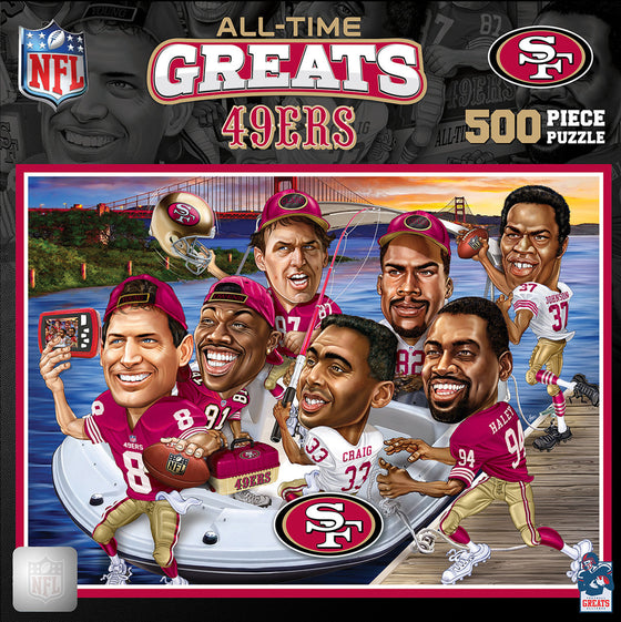 San Francisco 49ers Puzzle 500 Piece All-Time Greats - 757 Sports Collectibles