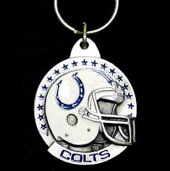 Indianapolis Colts Carved Metal Key Chain