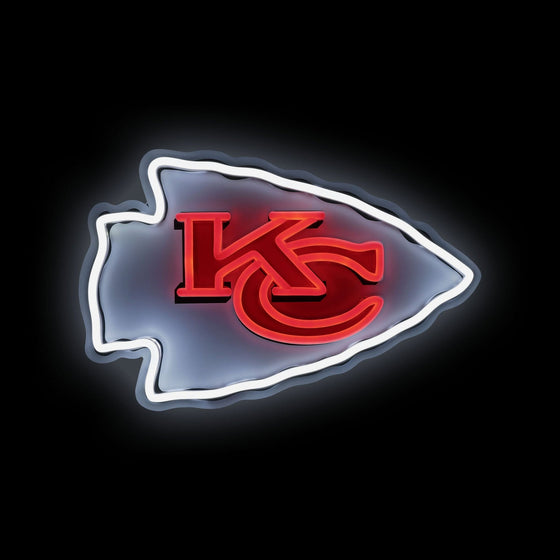 Kansas City Chiefs LED Neon Light Up Team Logo Sign