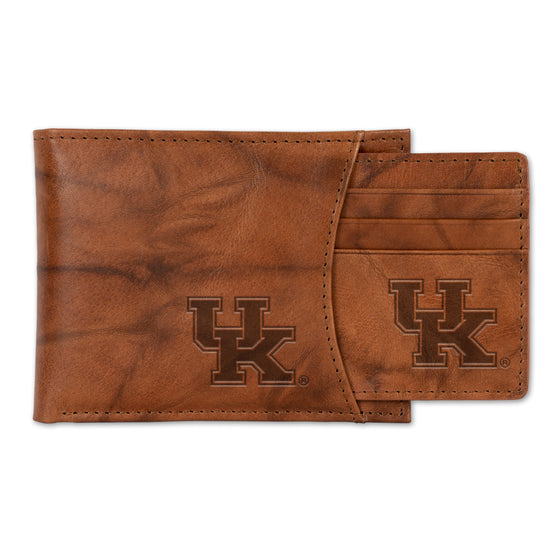 NCAA  Kentucky Wildcats  Genuine Leather Slider Wallet - 2 Gifts in One