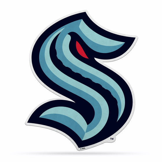 Seattle Kraken Pennant Shape Cut Logo Design - Special Order