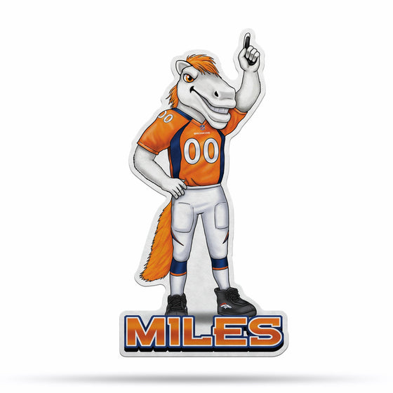 Denver Broncos Pennant Shape Cut Mascot Design