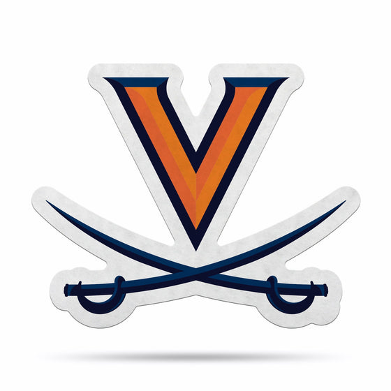 Virginia Cavaliers Pennant Shape Cut Logo Design - Special Order