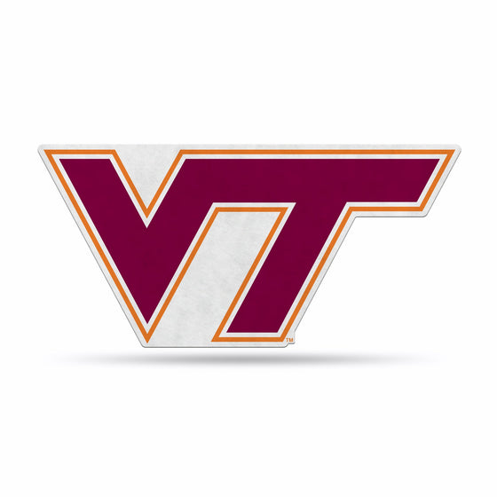 Virginia Tech Hokies Pennant Shape Cut Logo Design - Special Order