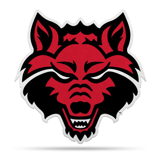 Arkansas State Red Wolves Pennant Shape Cut Mascot Design Special Order