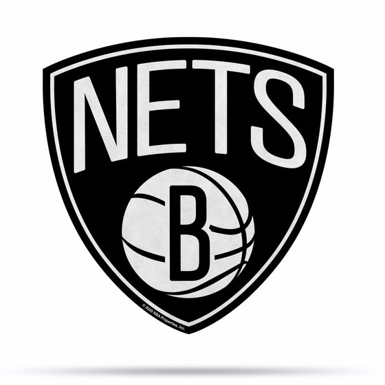 Brooklyn Nets Pennant Shape Cut Logo Design - Special Order