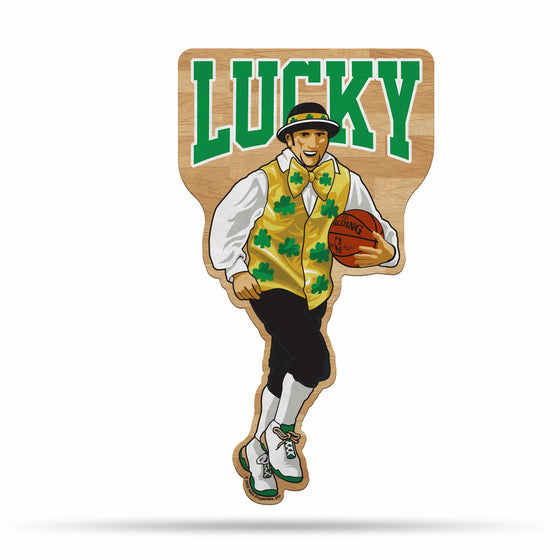 Boston Celtics Pennant Shape Cut Mascot Design Special Order