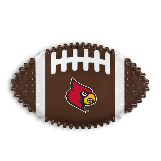 LOUISVILLE HARD NYLON FOOTBALL CHEW TOY